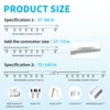 95-361cm (37-142in)