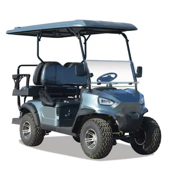 2024 Aotong New Design 4 Seater 4 wheel 72v Lead-acid maintenance-free battery Electric Golf Carts