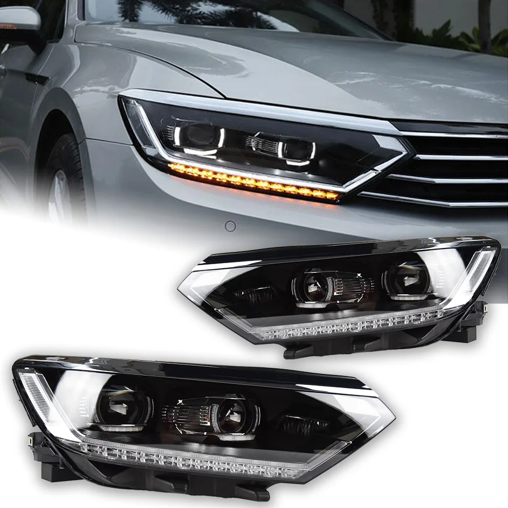 Wholesale Car Lights for VW Passat Headlight Passat B8 Dynamic Signal Head Lamp LED Headlights Drl Lens Automotive Accessories From