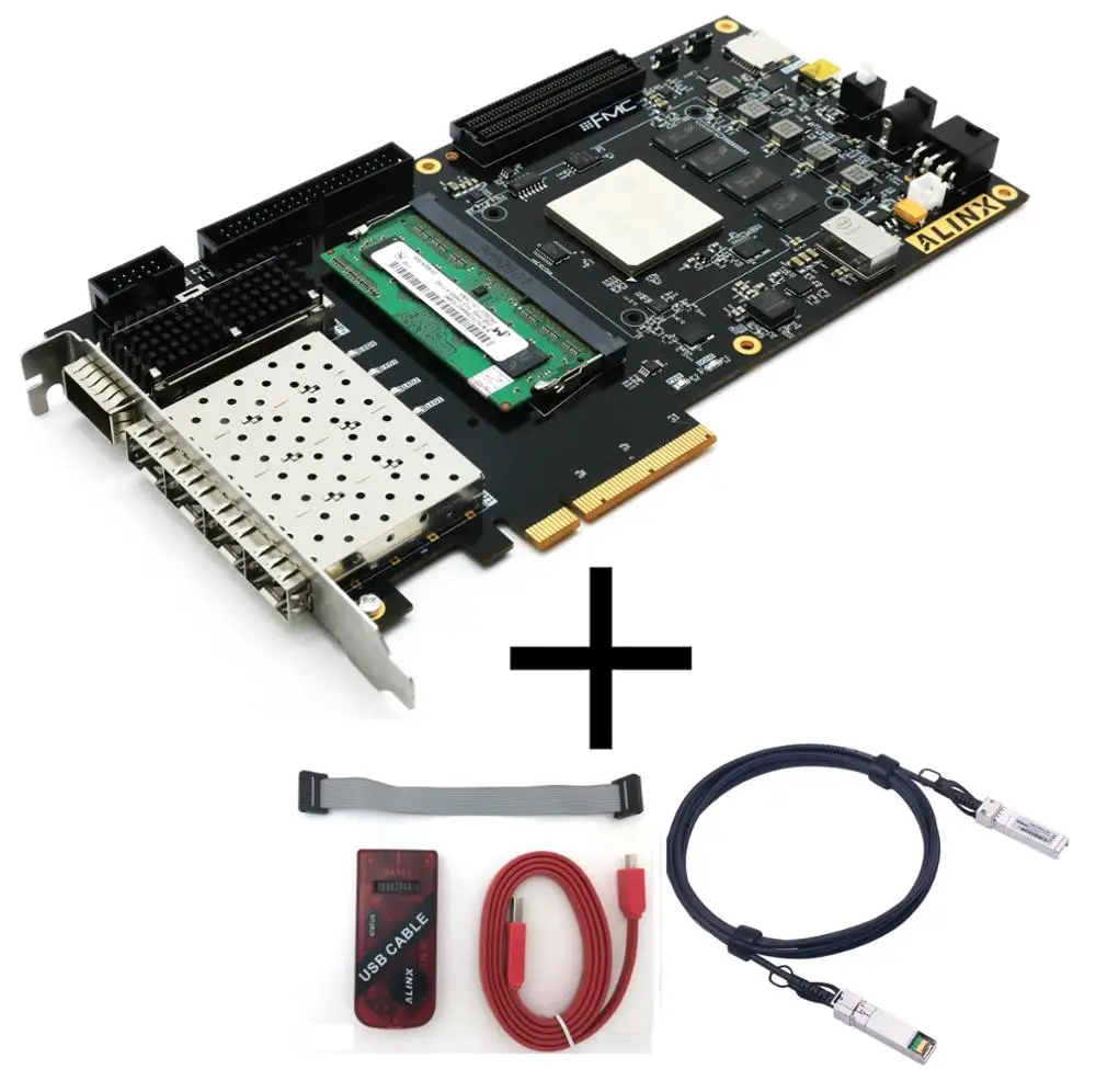 Xilinx Xc7k325 Fpga Development Board Kintex 7 K7 7325 Pcie Accelerator Card Alinx Brand Board Jtag Loader 10g Sfp Module Buy K7 Fmc Fpga Evaluation Kit Product On Alibaba Com