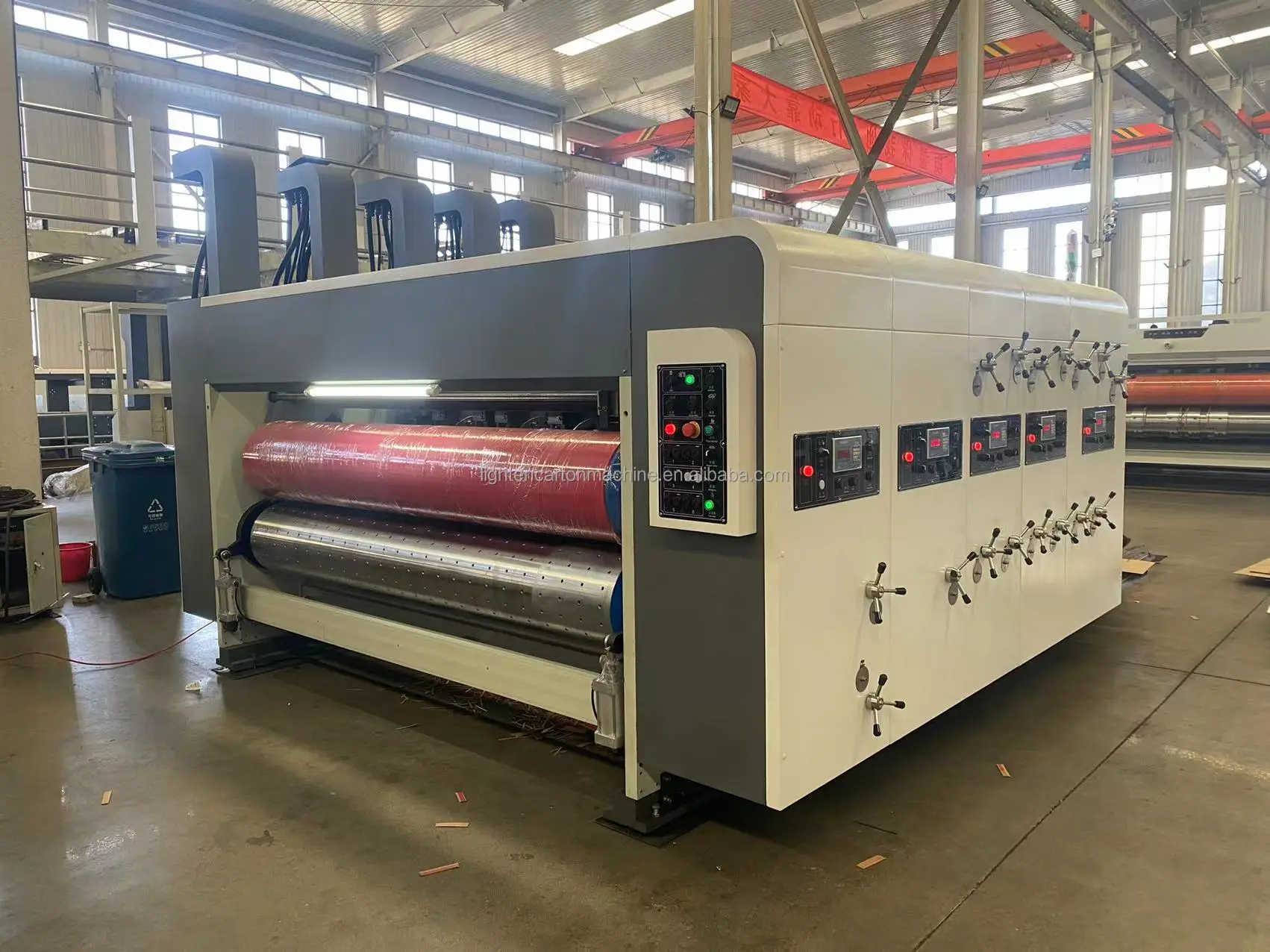 Automatic Carton Pizza Paper Box Making Machine Color Corrugated Box Printing Machine Corrugated Board Flexo Printing Machine