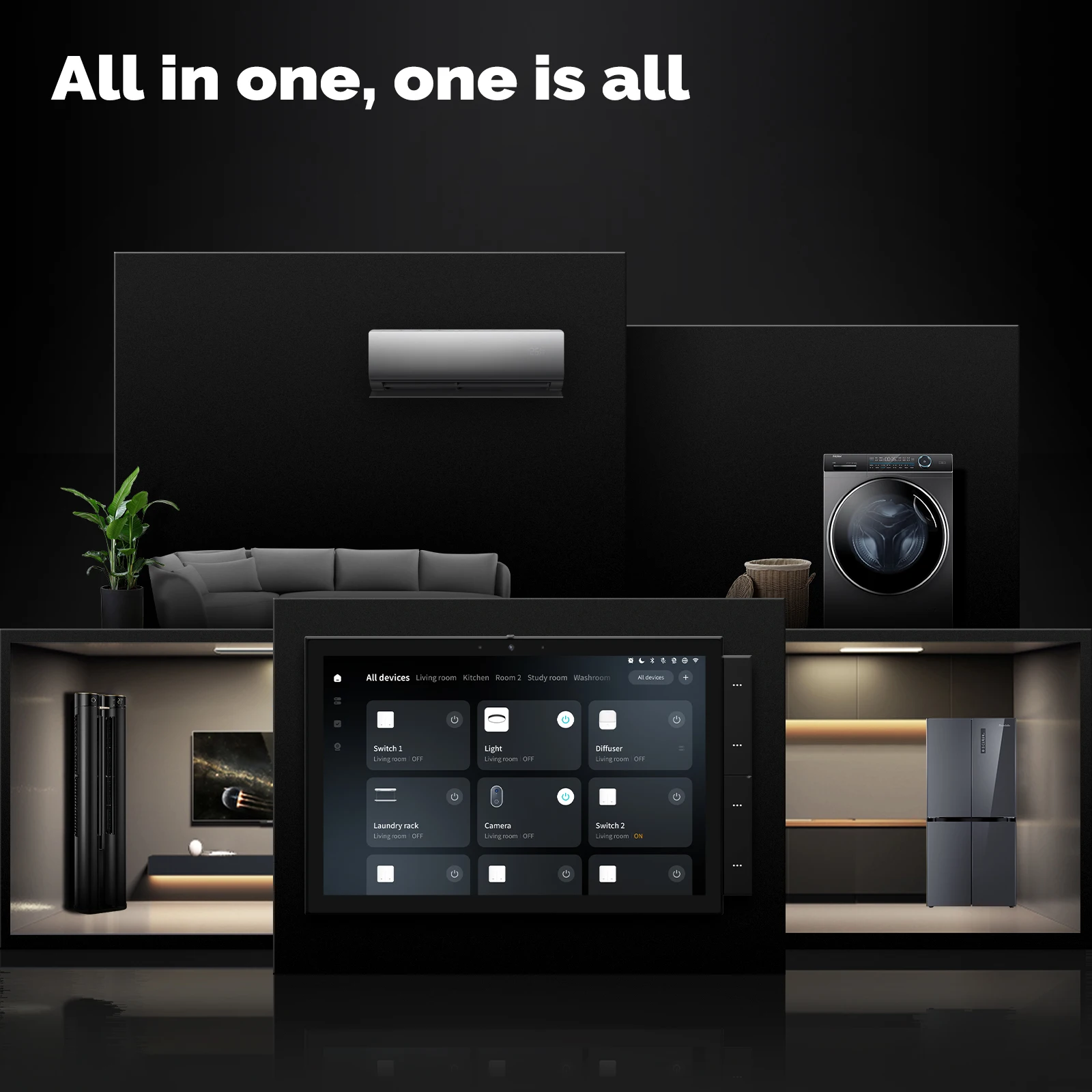 MOES Tuya Central Control Panel 10 Inch Smart Home System All in One Automation Wifi Zigbee Blue Tooth Gateway Built in