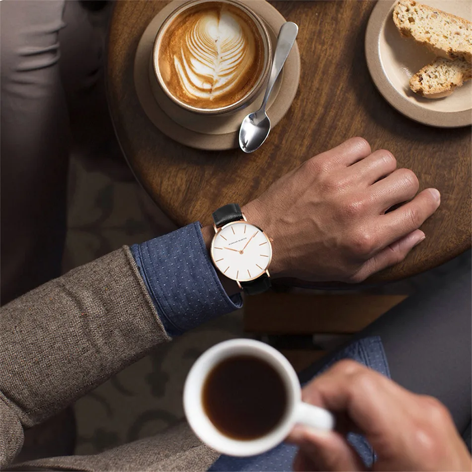 Hannah Martin CB01 Minimalist Watch - Men's Leather Wristwatch Hannah Martin CB01 Minimalist Watch - Men's Leather Wristwatch
