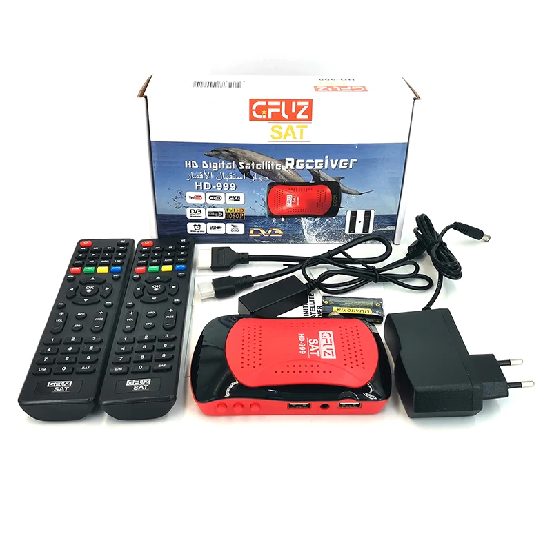 Twin Ir Sensor  Satellite Tv Receiver with Powervu MPEG4 Set Top Box DVB S2