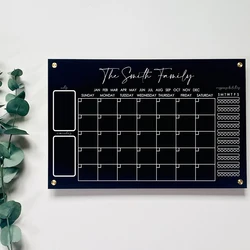 Фабричная поставка акриловый календарь настенный для месячных и Еженедельный