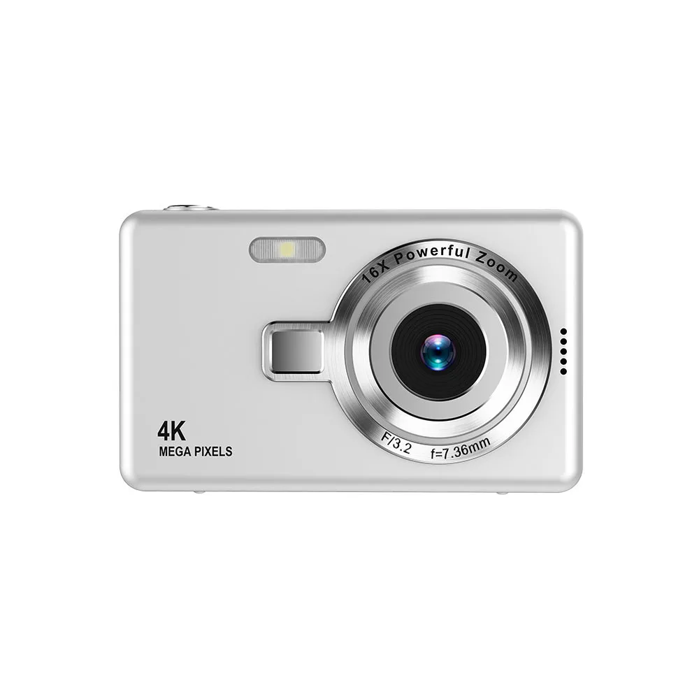 Hot Selling 4K CCD Sensor Digital Camera Mini Compact HD Entry Level Photo Device Students Beginners Home Use