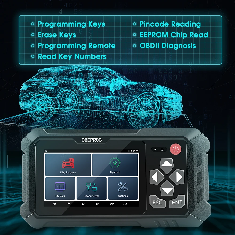 OBDPROG 501 EU US Version Auto Key Programmer Wifi Remote Key Master Code Reader IMMO OBD 2 Car Diagnostic Tool PK X300