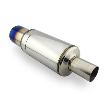 Terminale Di Scarico Universale Cromato In Acciaio Inox T-304 - Diametro 71mm, Fissaggi Inclusi