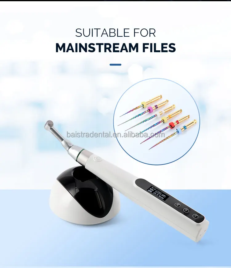 Limes Endodontiques Rotatives NITI AZDENT - Bleues 21/25mm - Lot De 6 - Pour Traitement De Canal