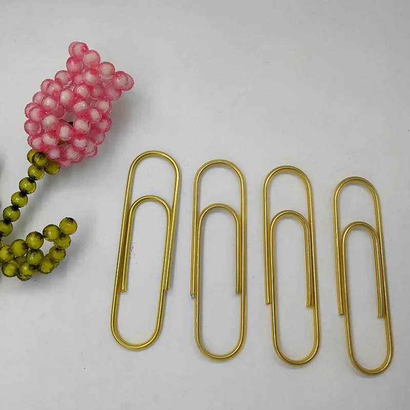 Школьные канцелярские принадлежности аксессуары органайзер 100 мм золотые скрепки офисные Простые