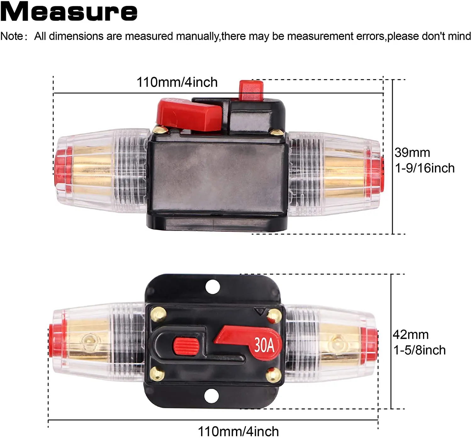 Interruttore Circuito Impermeabile 30A-150A Ruolin | Ripristino Manuale Per Auto E Barche - Foto 13