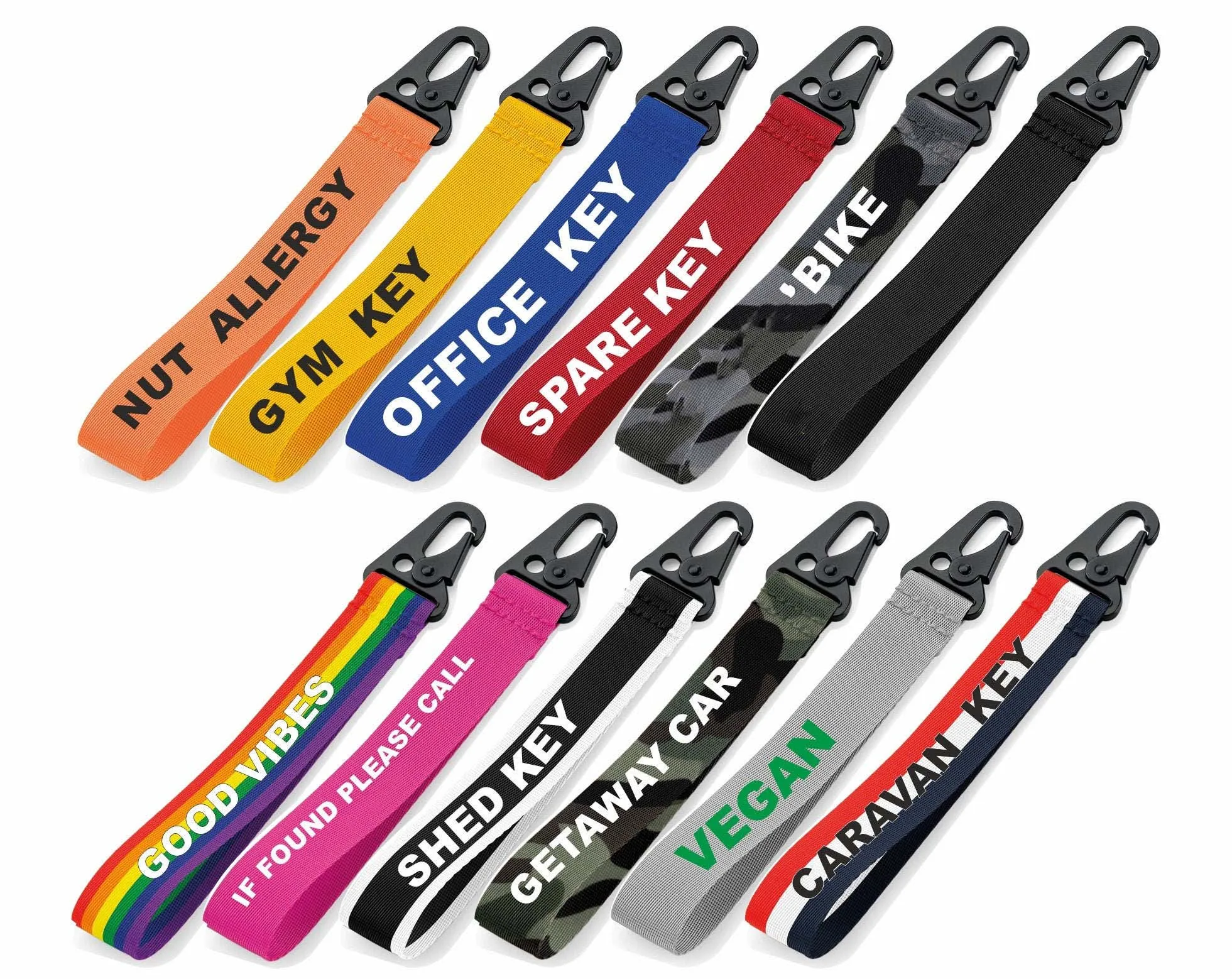 Customized Key Lanyard Nylon Personalized Creative Car Keyring Lanyard