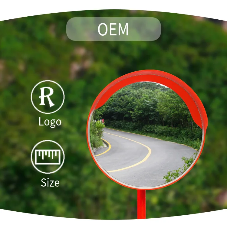 60cm 80cm Pc / Acrylic Lens Road Safety Concave Convex Mirror Driveway
