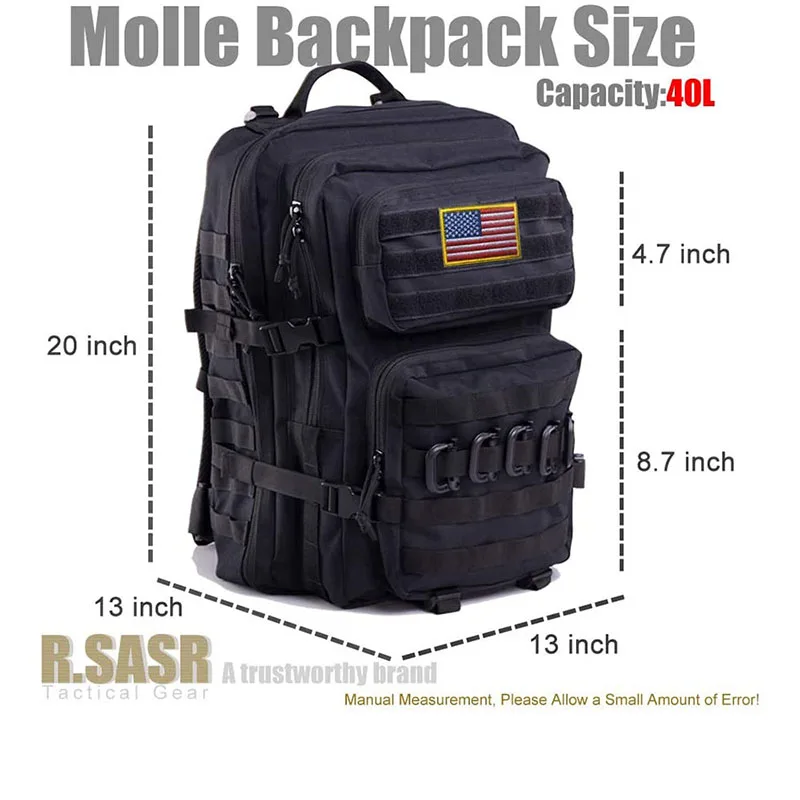 Custom Logo High Quality Tactical Rucksack Tactical Training Backpack for Outdoor Traveling Tactical Backpack