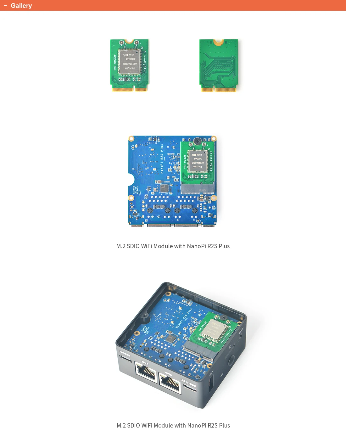 M.2 SDIO Wifi Module AC200 for Nanopi R2S Plus - Original