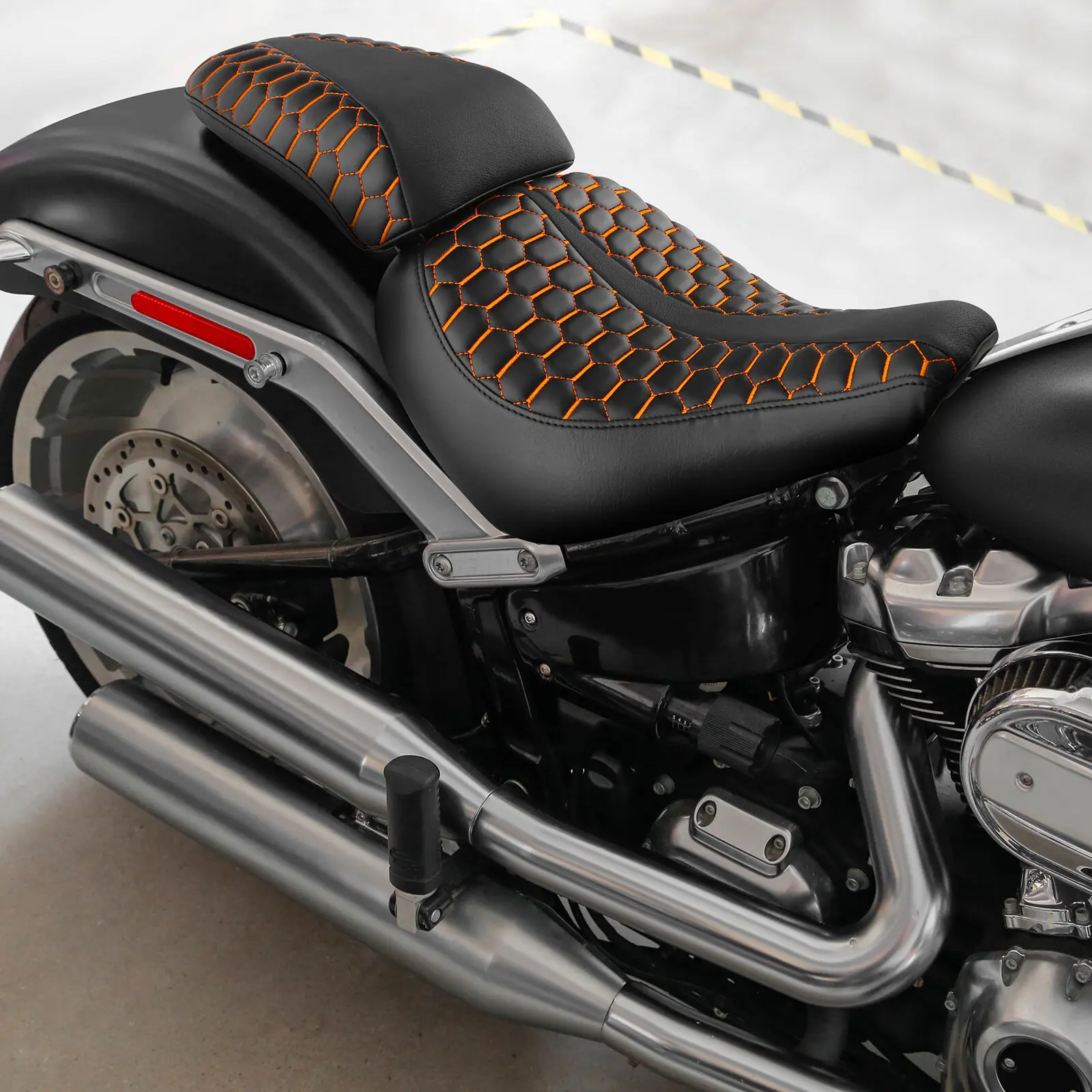 S18-05-BO Seat Cushion Harley Fat Boy 114 FLFBS 18-22 PU Leather