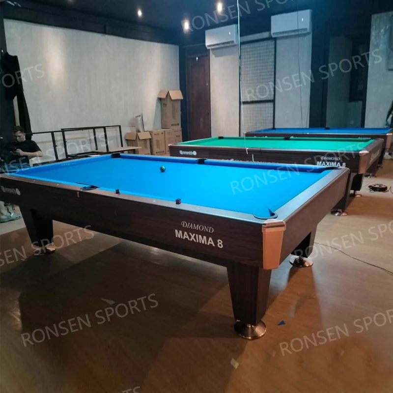 Factory Price Pool Table Dynamic Billiard Tables 7FT 8FT Maxima 8 Billiard Table with Fabric and Accessories for Clubs