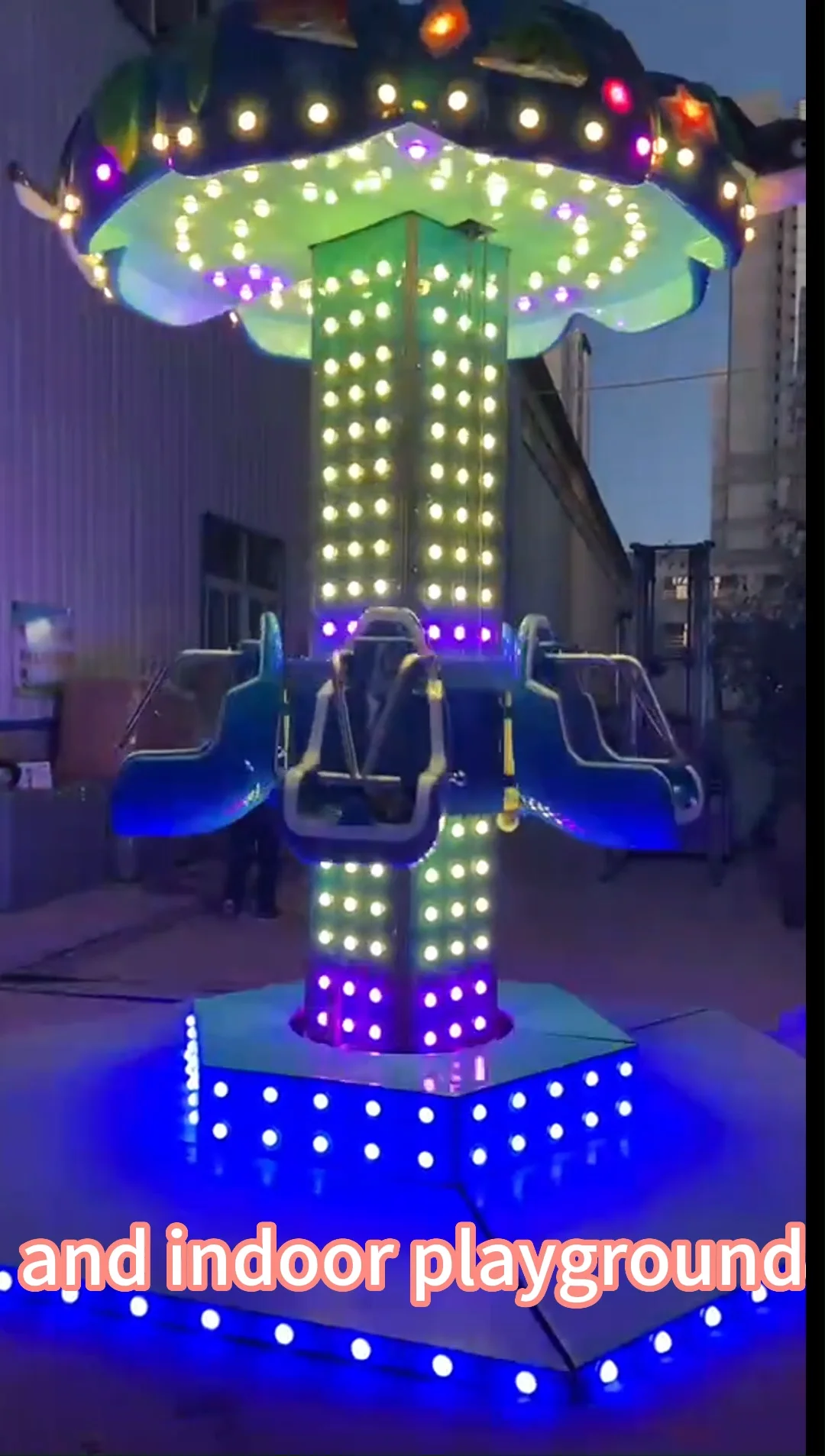 Shopping Mall Indoor Mini Drop Tower Amusement Ride Free Fall Tower