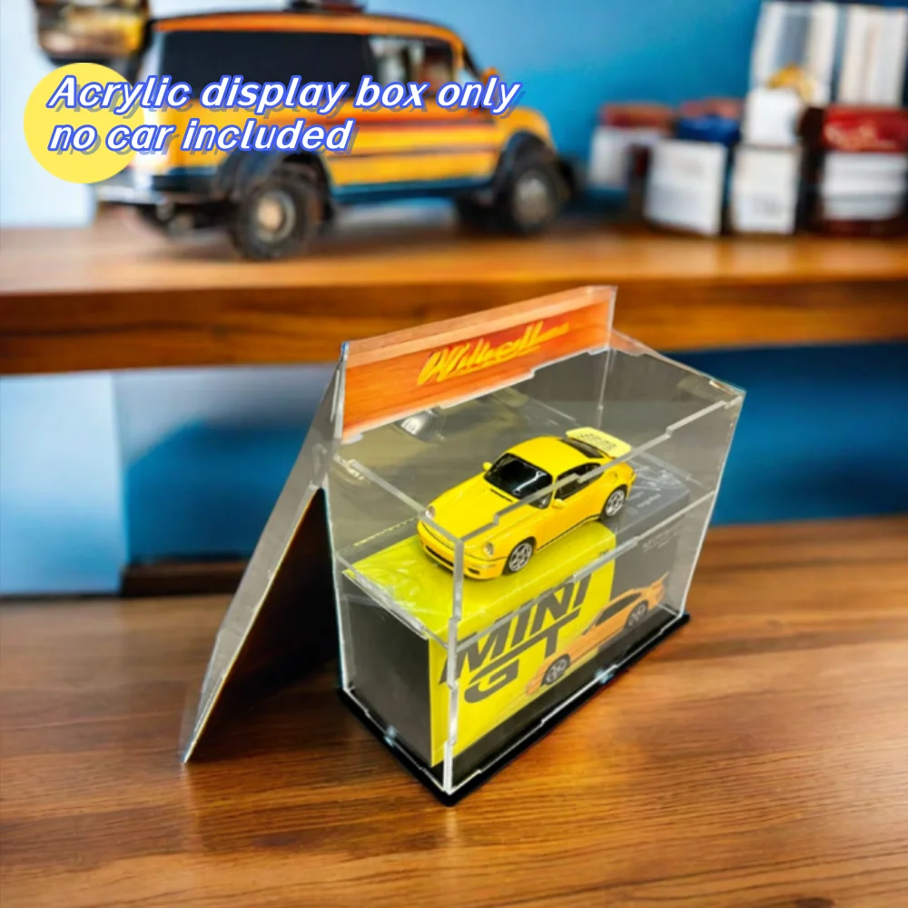 Acrylic 1/64 Model Cars Display Case Fit for Mini Size MiniGT Tomica Hotwheels Assembled Dust Proof Box Cabinet Toy Vehicles