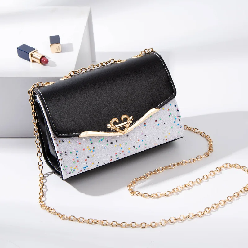 Embroidered Heart Crossbody Bag Fashion Flap Square Purse - Temu