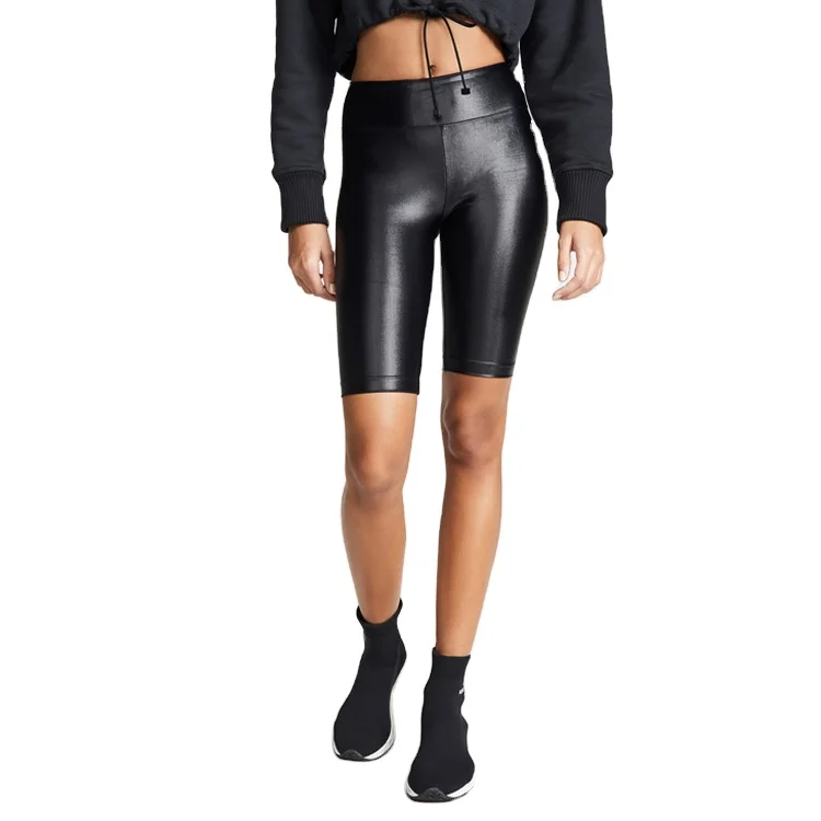 leather gym shorts