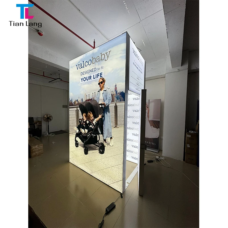 Mga Frame Light Box Display para sa Exhibition Display Booth Seg Light Box ng TianLang