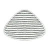 Grey striped stiff silk