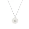 14mm shell flower electroplated platinum 45cm 2.07g
