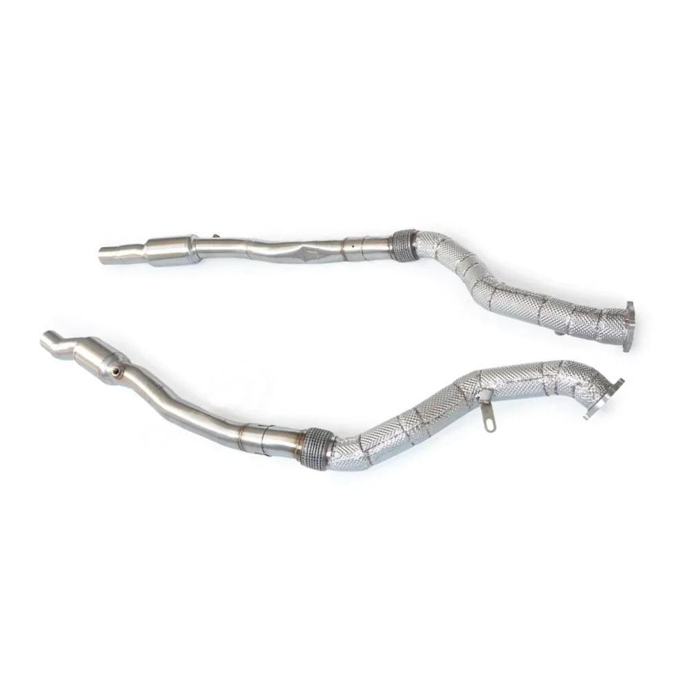 Factory Direct Downpipe Exhaust Head For Audi RS7 RS6 C6 5.0T 2007-2011 SS304 Front Pipe
