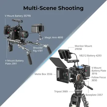 For Aluminum Alloy Rotating Top Handle with NATO Clamp Lightweight Universal Compatibility Camera Cage Accessory product image