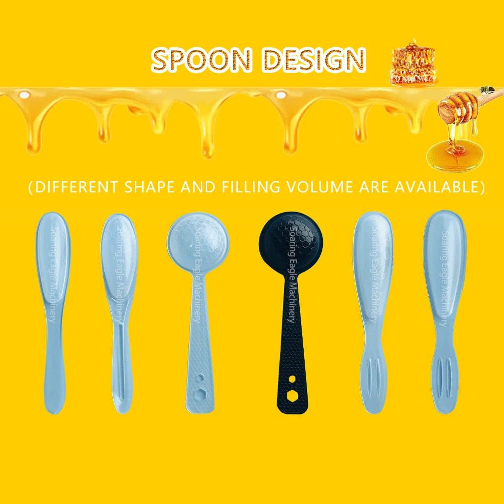 Fully Automatic Honey Spoon Packaging Machine Honey Spoon Packaging and Filling Machine