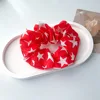 Hair rings-red