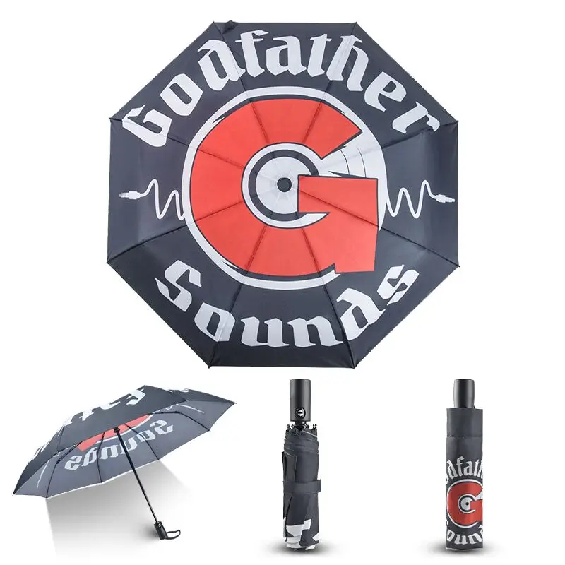 Автоматический складной портативный солнечный зонтик для путешествий индивидуальный дизайн полная цифровая печать