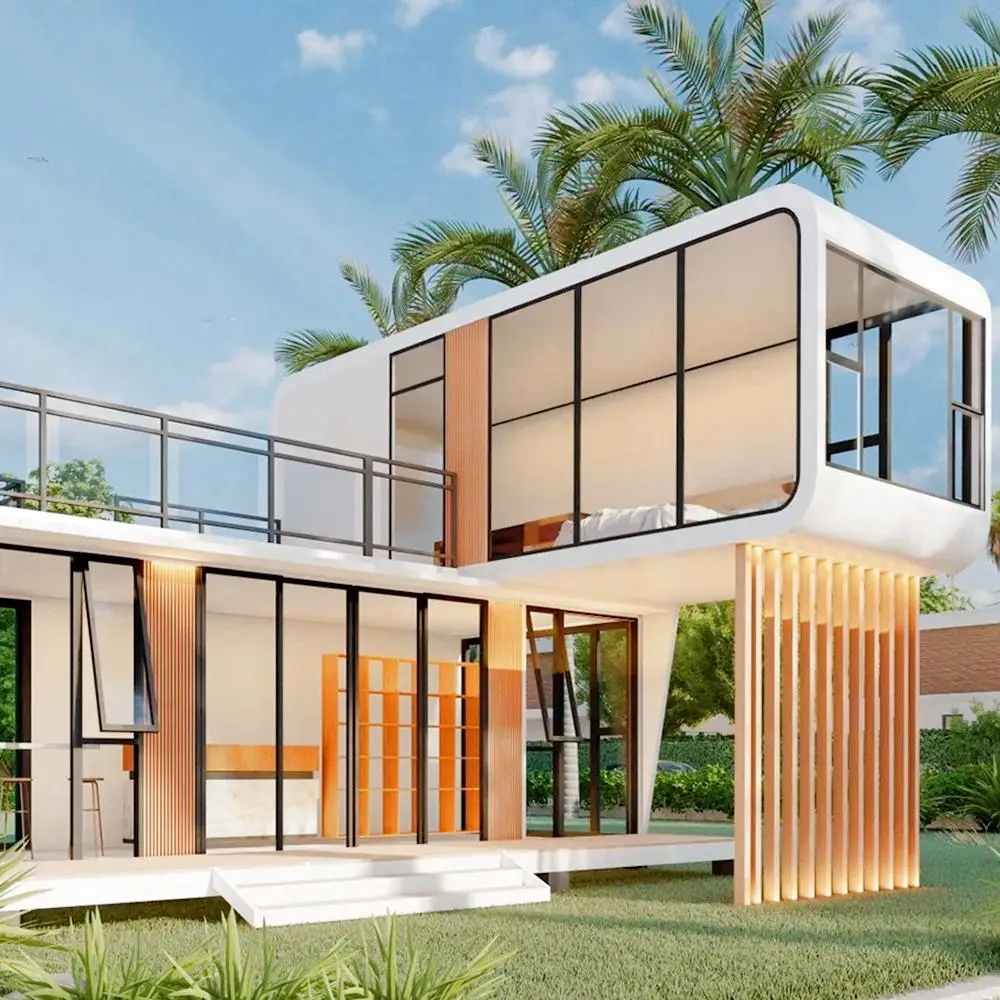 Modern Modular 20ft Pod Movable House Smart apple Cabin Sleeping ...