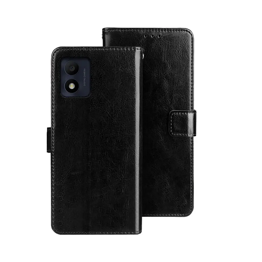 PU Leather Card Wallet Mobile Phone Case Matte Skin Feel Soft Cell Phone Cover  For Alcatel 1B supplier