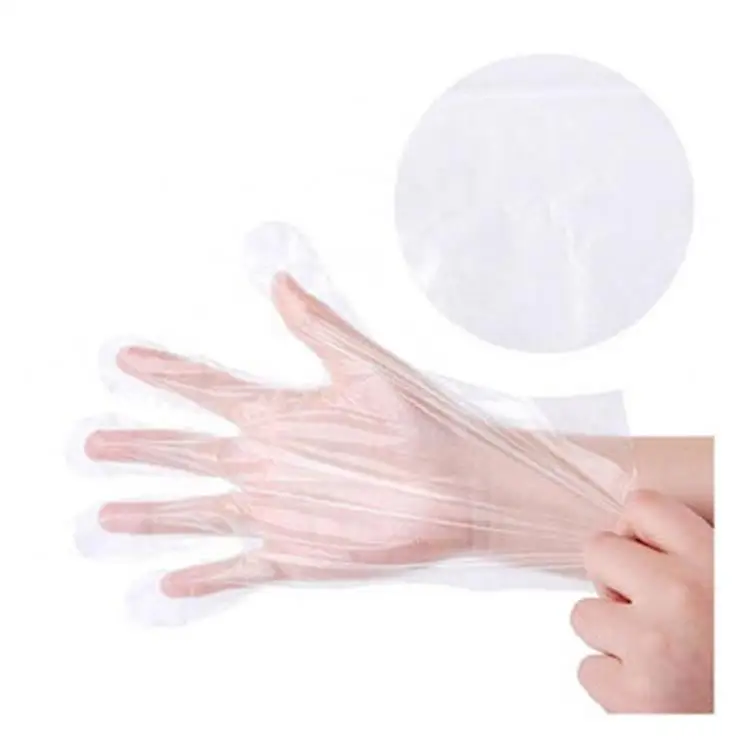 Недорогая Защитная рукавица, изоляция, грязные одноразовые пластиковые рукавицы из ТПЭ