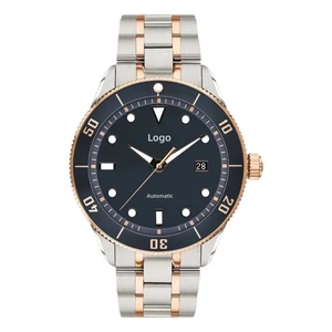 ODM Custom Luxury 100M Waterproof Golden Watch Automatic for Men Super Luminous Wrist Watches Pointer Mechanical Watch