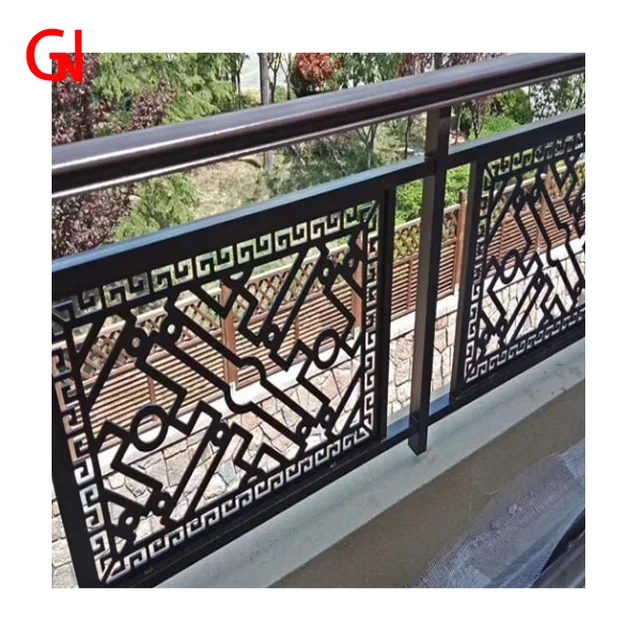 Custom metal guardrail Garden wall Railings Park School Enclosure Building Terrace Home wrought iron fence