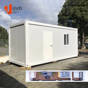 Luxury 20ft Portable Modular Steel Container House Detachable Office Building Workers Dormitory Room for Hotels