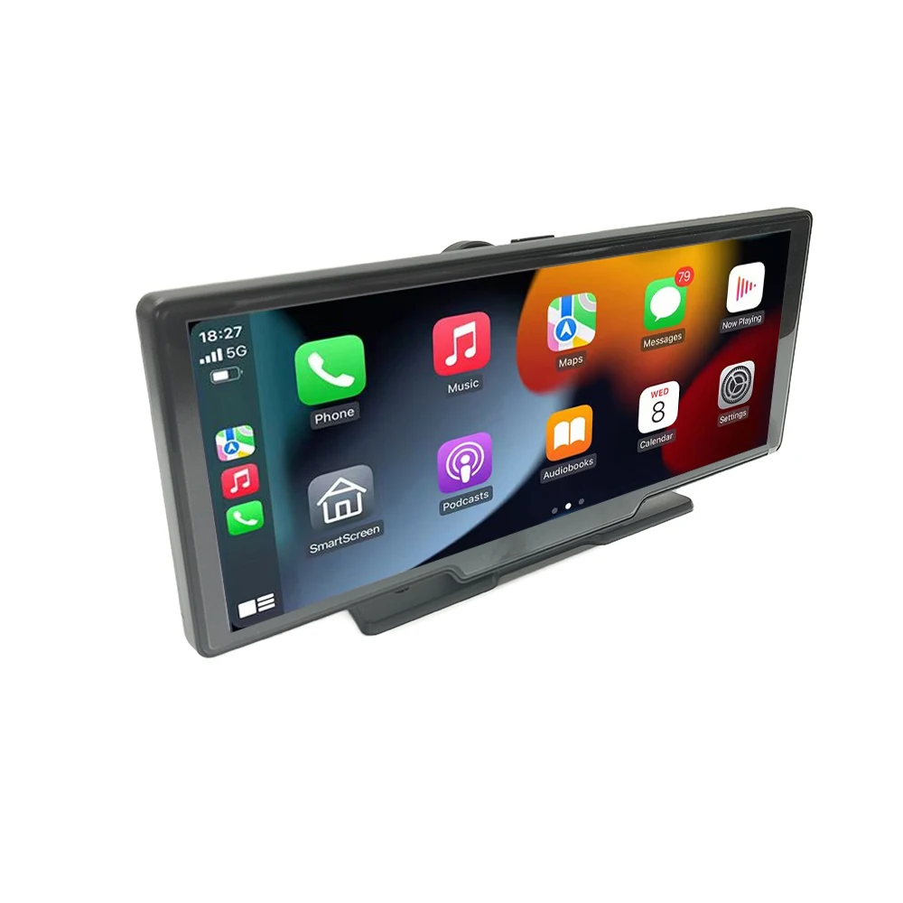 10 Inch Portable Carplay Screen with Dashcam and Mirror Link
