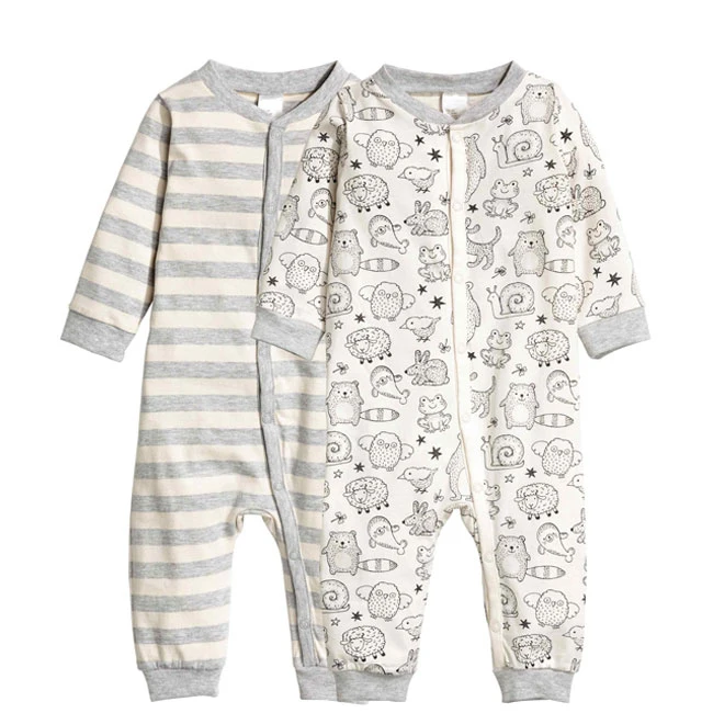 Оптовая продажа, Одежда для новорожденных, комбинезон с длинным рукавом для мальчиков и девочек