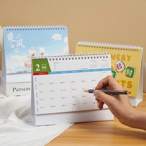 2026 Desk Calendar Promotional Custom Perpetual Advent Desk Table Large Wall Calendars With Photos