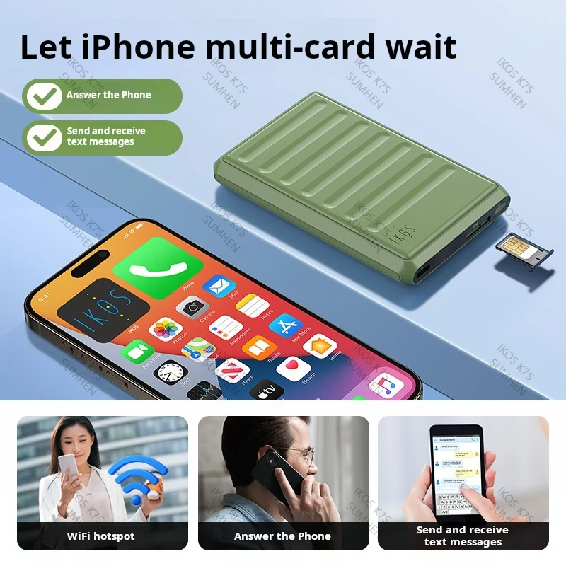 Dual Triple Multi SIM Card Adapter for iPhone - Active SIM Support