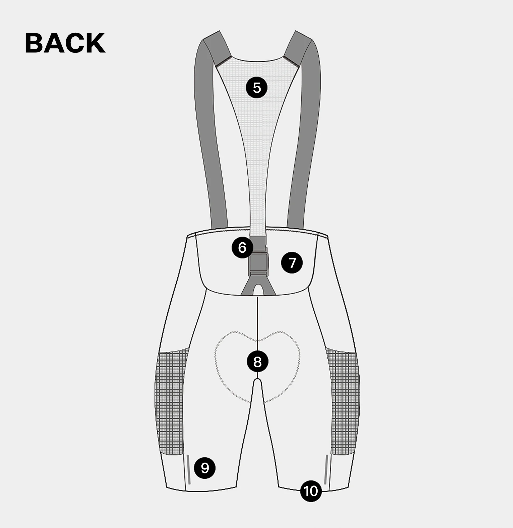 Women's Cycling Bibshorts Fall Protection Multipockets Oem Custom