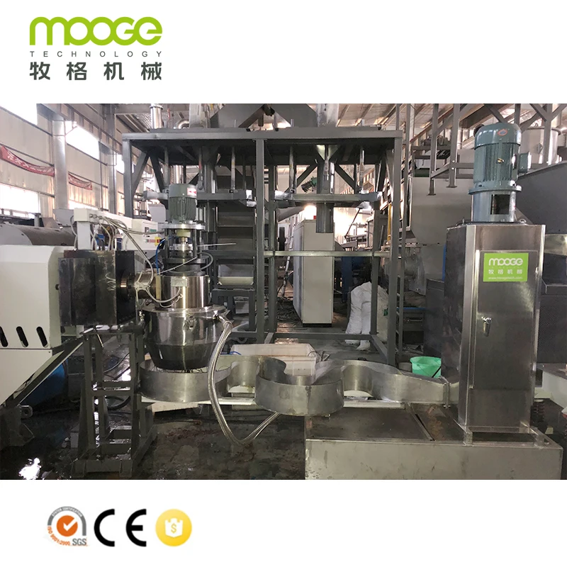 Non Stop PP PE HDPE LDPE Granules Making Machine Plastic Pelletizing Granulator Machine