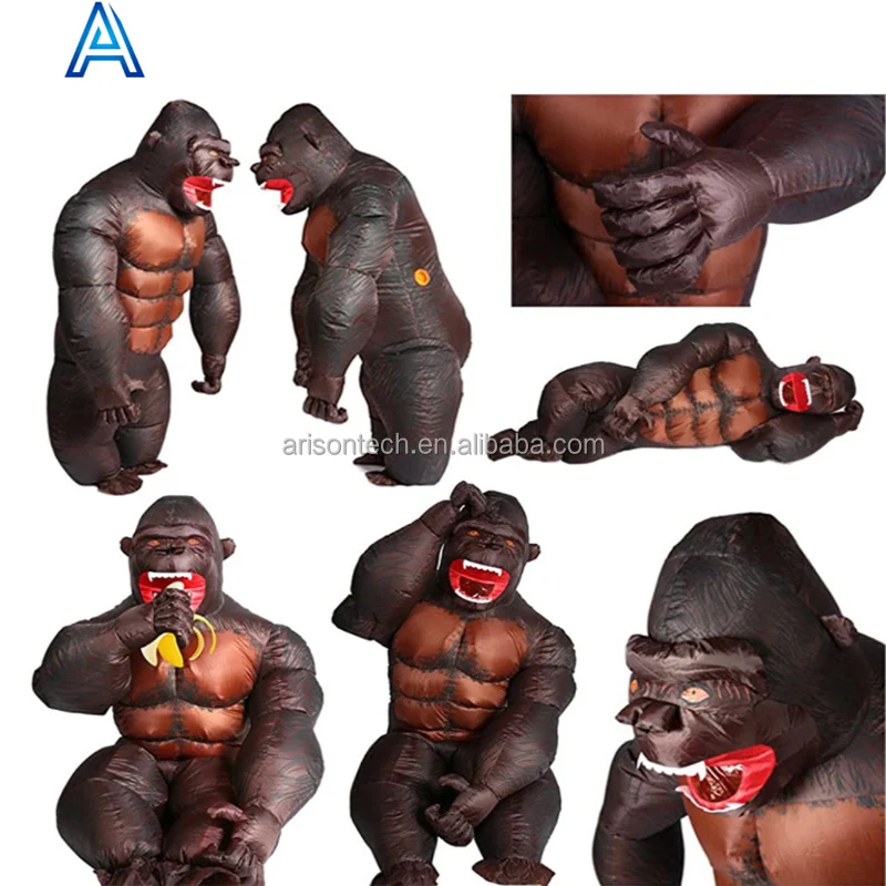 Custom Design Dimensions Size Printing Lifelike Inflatable Ape ...