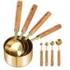 Juego de 8 piezas de cucharas y tazas