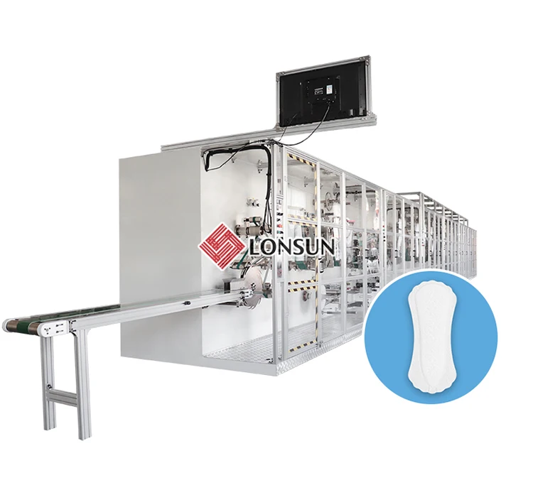 Automatic High Speed Women Panty Liner Making Machine Full Servo