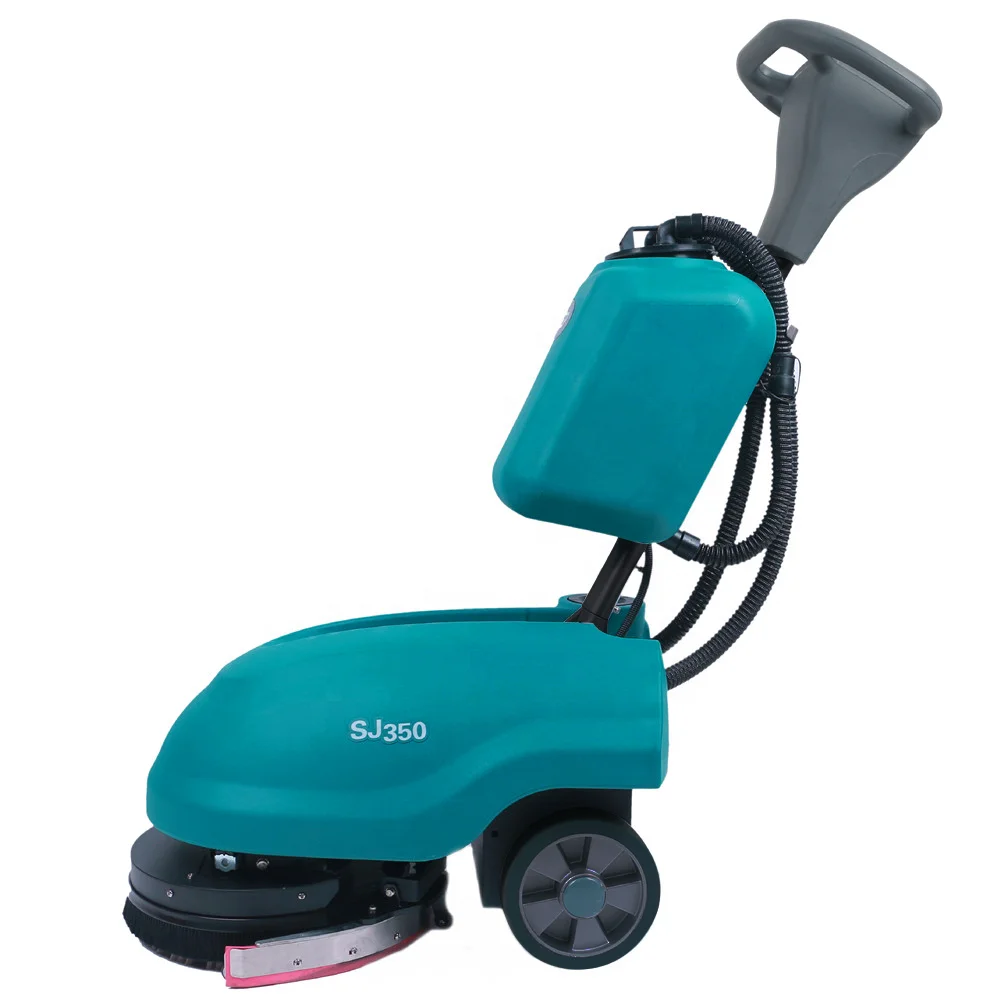 SJ350 Electric Walk Behind  Floor Scrubber Manual Floor Sweeper Cleaning Machine With CE