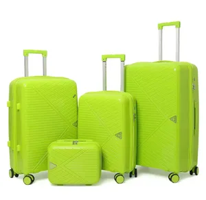 Designer Factory Direct Travel Luggage Sets Customizable Color PP Material Suitcase Trolley Case Set Wholesale